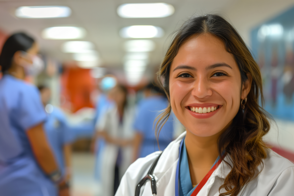 Home Latina Doctor Smiling